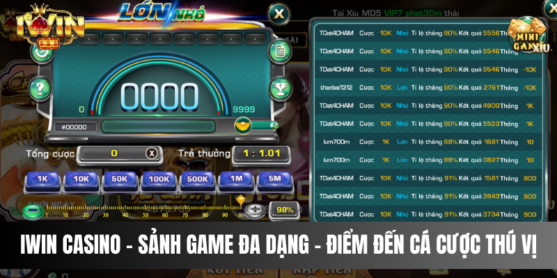 IWIN Casino - Sảnh Game Đa Dạng - Điểm Đến Cá Cược Thú Vị